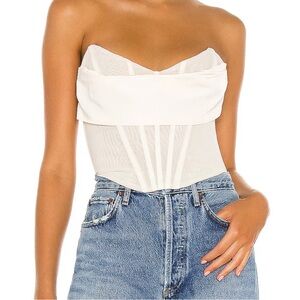 NBD NWT Hailee Bustier Top in Ivory // Size Medium